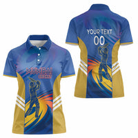 Custom Mumbai India Cricket Women Polo Shirt Go Champions