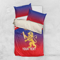 Custom Bengaluru India Cricket Bedding Set Go Champions