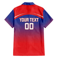 Custom Bengaluru India Cricket Family Matching Off The Shoulder Long Sleeve Dress and Hawaiian Shirt Go Champions