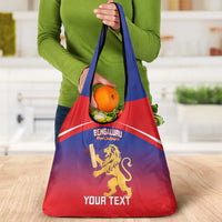 Custom Bengaluru India Cricket Grocery Bag Go Champions