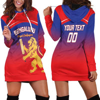 Custom Bengaluru India Cricket Hoodie Dress Go Champions