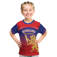 Custom Bengaluru India Cricket Kid T Shirt Go Champions
