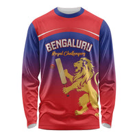 Custom Bengaluru India Cricket Long Sleeve Shirt Go Champions