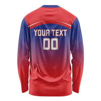 Custom Bengaluru India Cricket Long Sleeve Shirt Go Champions