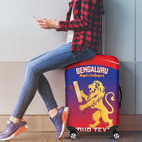 Custom Bengaluru India Cricket Luggage Cover Go Champions