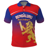 Custom Bengaluru India Cricket Polo Shirt Go Champions
