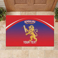 Custom Bengaluru India Cricket Rubber Doormat Go Champions