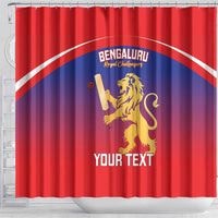 Custom Bengaluru India Cricket Shower Curtain Go Champions