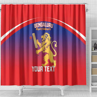 Custom Bengaluru India Cricket Shower Curtain Go Champions