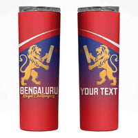 Custom Bengaluru India Cricket Skinny Tumbler Go Champions