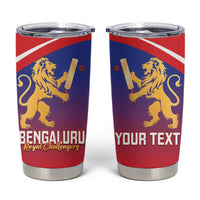 Custom Bengaluru India Cricket Tumbler Cup Go Champions