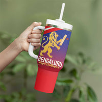 Custom Bengaluru India Cricket Tumbler With Handle Go Champions