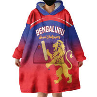 Custom Bengaluru India Cricket Wearable Blanket Hoodie Go Champions