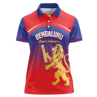 Custom Bengaluru India Cricket Women Polo Shirt Go Champions