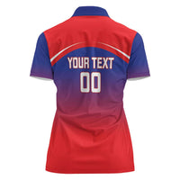 Custom Bengaluru India Cricket Women Polo Shirt Go Champions