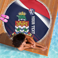 Custom Cayman Islands Cricket Beach Blanket 2025 Sporty Style