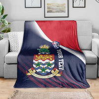 Custom Cayman Islands Cricket Blanket 2025 Sporty Style
