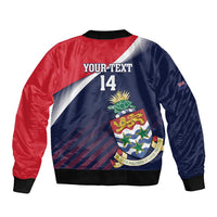 Custom Cayman Islands Cricket Bomber Jacket 2025 Sporty Style