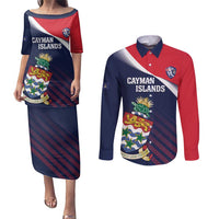 Custom Cayman Islands Cricket Couples Matching Puletasi and Long Sleeve Button Shirt 2025 Sporty Style
