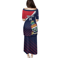 Custom Cayman Islands Cricket Family Matching Puletasi and Hawaiian Shirt 2025 Sporty Style