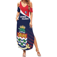 Custom Cayman Islands Cricket Family Matching Summer Maxi Dress and Hawaiian Shirt 2025 Sporty Style
