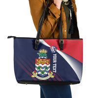 Custom Cayman Islands Cricket Leather Tote Bag 2025 Sporty Style
