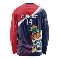 Custom Cayman Islands Cricket Long Sleeve Shirt 2025 Sporty Style