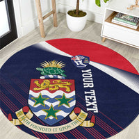 Custom Cayman Islands Cricket Round Carpet 2025 Sporty Style