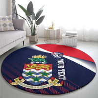 Custom Cayman Islands Cricket Round Carpet 2025 Sporty Style