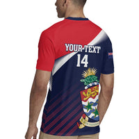 Custom Cayman Islands Cricket Rugby Jersey 2025 Sporty Style