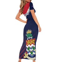 Custom Cayman Islands Cricket Short Sleeve Bodycon Dress 2025 Sporty Style
