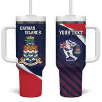 Custom Cayman Islands Cricket Tumbler With Handle 2025 Sporty Style