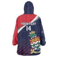 Custom Cayman Islands Cricket Wearable Blanket Hoodie 2025 Sporty Style