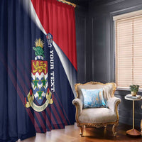 Custom Cayman Islands Cricket Window Curtain 2025 Sporty Style