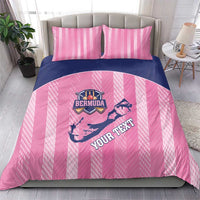 Custom Bermuda Cricket Bedding Set Go Gombey Warriors