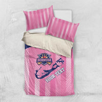 Custom Bermuda Cricket Bedding Set Go Gombey Warriors