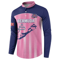 Custom Bermuda Cricket Button Sweatshirt Go Gombey Warriors