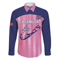 Custom Bermuda Cricket Family Matching Long Sleeve Bodycon Dress and Hawaiian Shirt Go Gombey Warriors