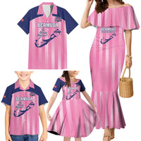 Custom Bermuda Cricket Family Matching Mermaid Dress and Hawaiian Shirt Go Gombey Warriors