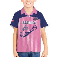 Custom Bermuda Cricket Family Matching Short Sleeve Bodycon Dress and Hawaiian Shirt Go Gombey Warriors