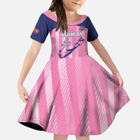 Custom Bermuda Cricket Kid Short Sleeve Dress Go Gombey Warriors