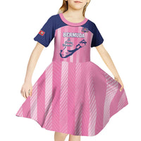 Custom Bermuda Cricket Kid Short Sleeve Dress Go Gombey Warriors