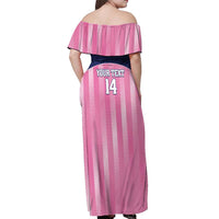 Custom Bermuda Cricket Off Shoulder Maxi Dress Go Gombey Warriors