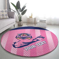 Custom Bermuda Cricket Round Carpet Go Gombey Warriors