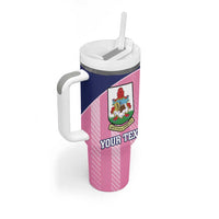 Custom Bermuda Cricket Tumbler With Handle Go Gombey Warriors