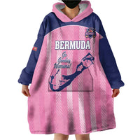 Custom Bermuda Cricket Wearable Blanket Hoodie Go Gombey Warriors