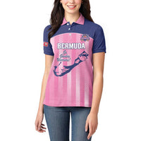 Custom Bermuda Cricket Women Polo Shirt Go Gombey Warriors