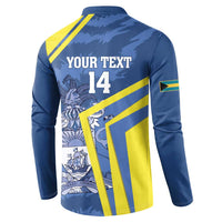 Custom The Bahamas Cricket Button Sweatshirt Come On Bahamian