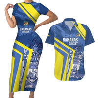 Custom The Bahamas Cricket Couples Matching Short Sleeve Bodycon Dress and Hawaiian Shirt Come On Bahamian