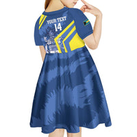 Custom The Bahamas Cricket Kid Short Sleeve Dress Come On Bahamian